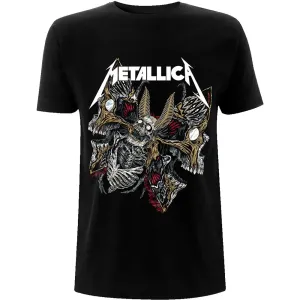 Metallica tričko Skull Moth Čierna XL