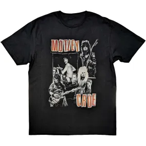 Motley Crue tričko Vintage Punk Collage Čierna XXL