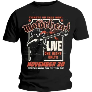 Motörhead tričko Lemmy Firepower Čierna S