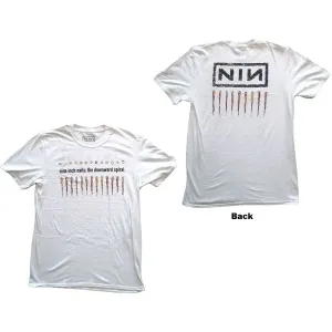 Nine Inch Nails tričko Downward Spiral Biela M
