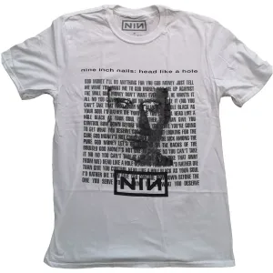 Nine Inch Nails tričko Head Like A Hole Biela M