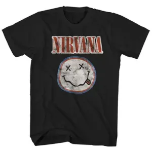 Nirvana tričko Distressed Logo Čierna XXL