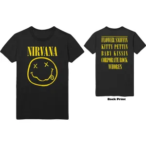 Nirvana tričko Flower Sniffin Čierna 3XL