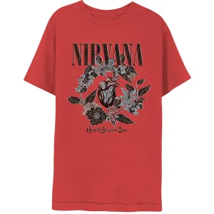 Nirvana tričko Heart-Shaped Box Červená S
