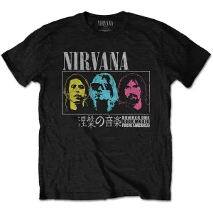 Nirvana tričko Japan! Čierna XXL