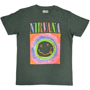 Nirvana tričko Smiley Glow Box Zelená XXL