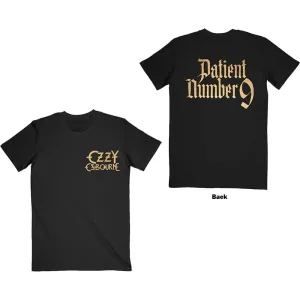 Ozzy Osbourne tričko Patient No. 9 Gold Logo Čierna XL
