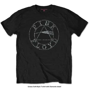 Pink Floyd tričko Circle Logo Čierna S