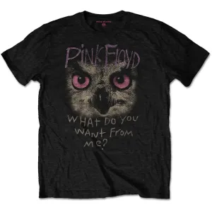 Pink Floyd tričko Owl - WDYWFM? Čierna S