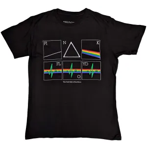 Pink Floyd tričko Prism Heart Beat Čierna S