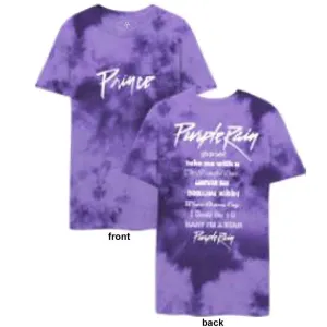 Prince tričko Purple Rain Fialová L