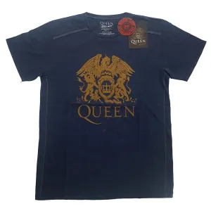 Queen tričko Classic Crest Modrá XXL #2096324