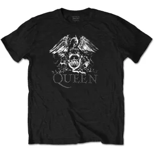 Queen tričko Crest Logo Čierna S