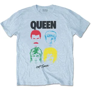 Queen tričko Hot Space Album Modrá XXL