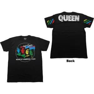Queen tričko Hot Space Tour '82 Čierna XL