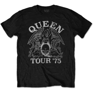 Queen tričko Tour '75 Čierna L