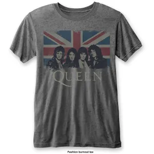 Queen tričko Vintage Union Jack Šedá M