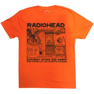 Radiohead tričko Gawps Oranžová XL