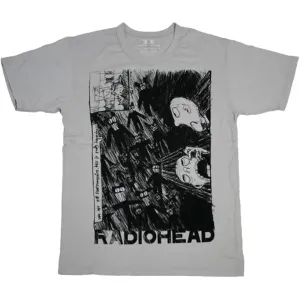 Radiohead tričko Scribble Šedá S