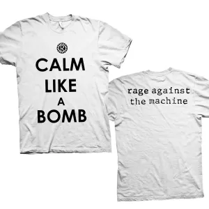 Rage Against the Machine tričko Calm Like A Bomb Biela L