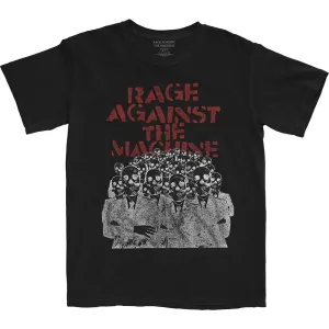 Rage Against the Machine tričko Crowd Masks Čierna M