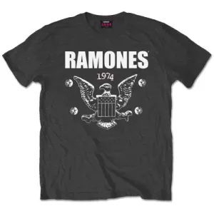 Ramones Tričko 1974 Eagle Charcoal Grey XL