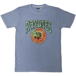 Ramones tričko Crest Psych Modrá S