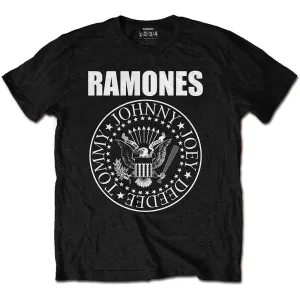 Ramones tričko Presidential Seal Čierna 5XL