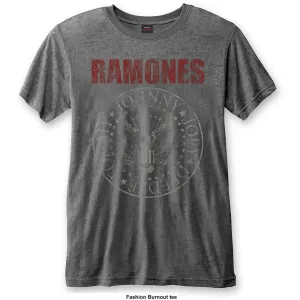 Ramones tričko Presidential Seal Šedá L
