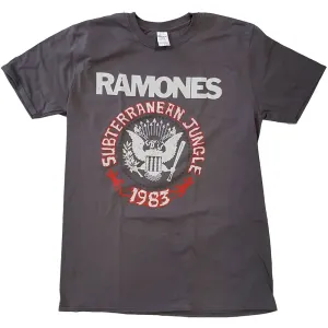 Ramones tričko Subterraneun Jungle Šedá S