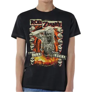 Rob Zombie tričko Born to Go Insane Čierna XL