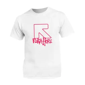 Ruka Hore tričko Logo Hip Hop Biela L