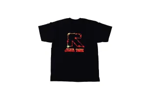 Ruka Hore tričko Logo Reggae Čierna XXL