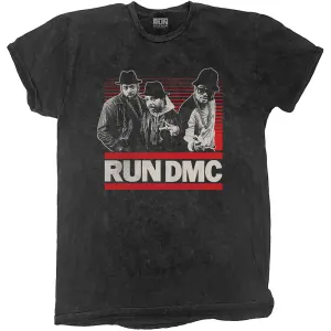 Run-DMC tričko Gradient Bars Čierna XXL