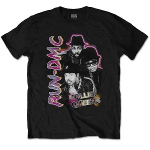 Run-DMC tričko Hollis Queens Homage Čierna XL