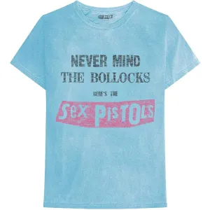 Sex Pistols tričko Never Mind the Bollocks Distressed Modrá M