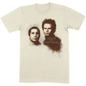 Simon & Garfunkel tričko Faces Natural S