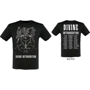 Slayer tričko Divine Intervention 2014 Dates Čierna XXL