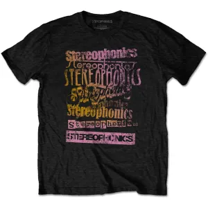Stereophonics tričko Logos Čierna XXL