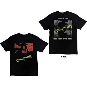 Stone Temple Pilots tričko Core US Tour '92 Čierna S