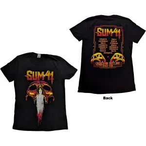 Sum 41 tričko Order In Decline Tour 2020 Candle Skull Čierna S