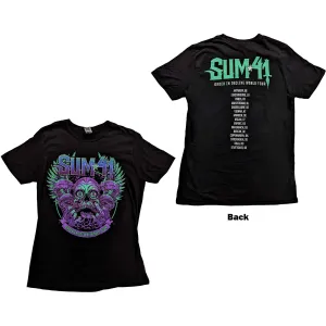 Sum 41 tričko Order In Decline Tour 2020 Purple Skull Čierna M