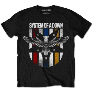 System of a Down tričko Eagle Colours Čierna XXL