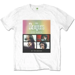 The Beatles tričko Album Faces Gradient Biela L