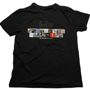 The Beatles tričko Albums on Apple Čierna S