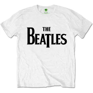 The Beatles tričko Drop T Logo Biela S #2107311