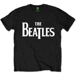 The Beatles tričko Drop T Logo Čierna S