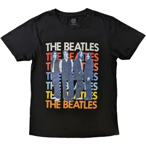 The Beatles tričko Iconic Multicolour Čierna L