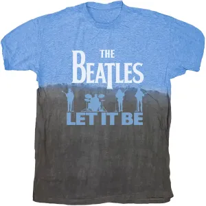 The Beatles tričko Let It Be Split Modrá XL