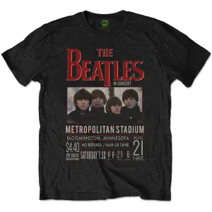 The Beatles tričko Minnesota 1965 Čierna XXL